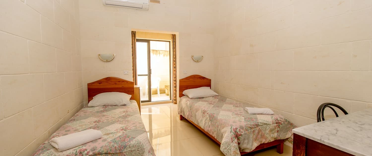 Apartment bedroom, Lantern Apartments, Marsalforn